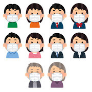 和泉市 整体 笑福整骨院 お子さんのマスク気を付けて下さいね
